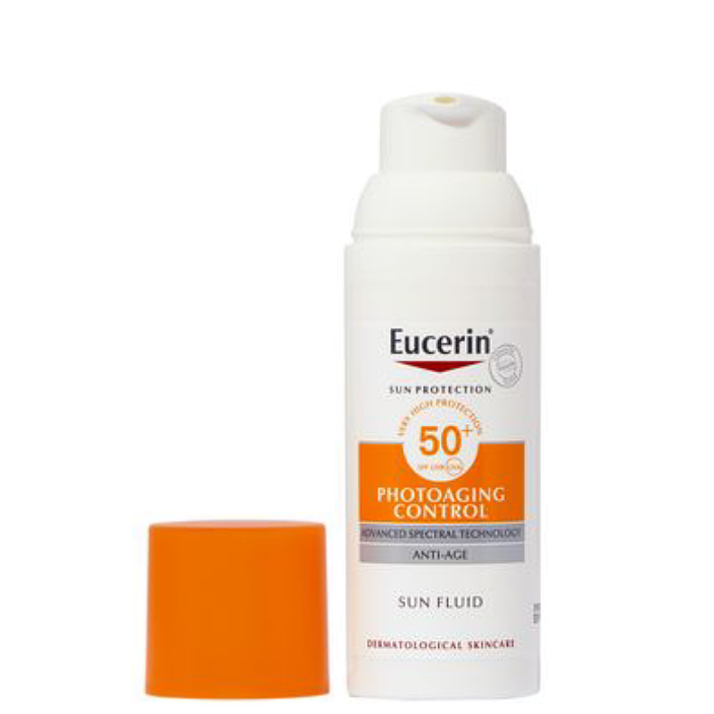Eucerin Sun Photoaging Control Anti-age Fluid SPF50 50ml, Eucerin Sun Photoaging Control Anti-age Fluid SPF50 รีวิว , EUCERIN SUN AGE REPAIR SERUM SPF 50 ,Eucerin, Eucerin กันแดด
